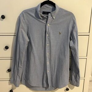 Mens Ralph Lauren Light Denim Button Down- Medium